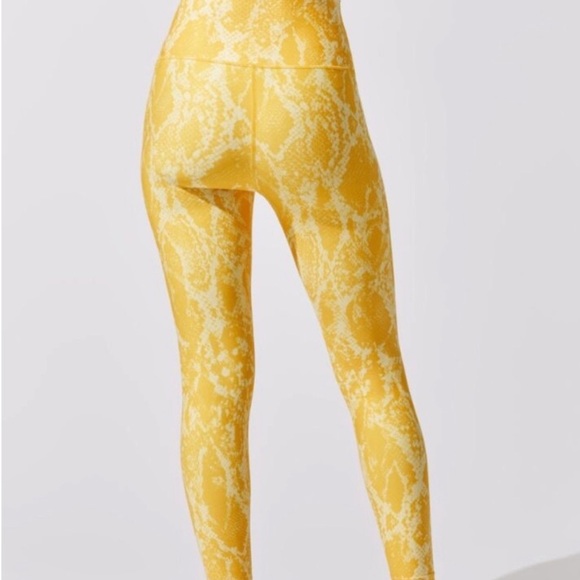Carbon38 High Rise Kumquat Snakeskin Print 7/8 Leggings Sz S - Picture 2 of 7